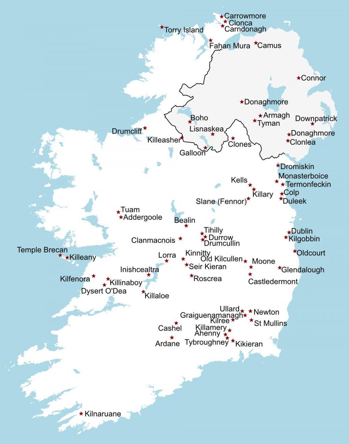 irlanda mapa turístico