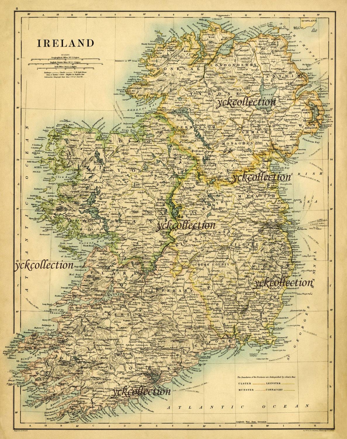 mapas antiguos de irlanda