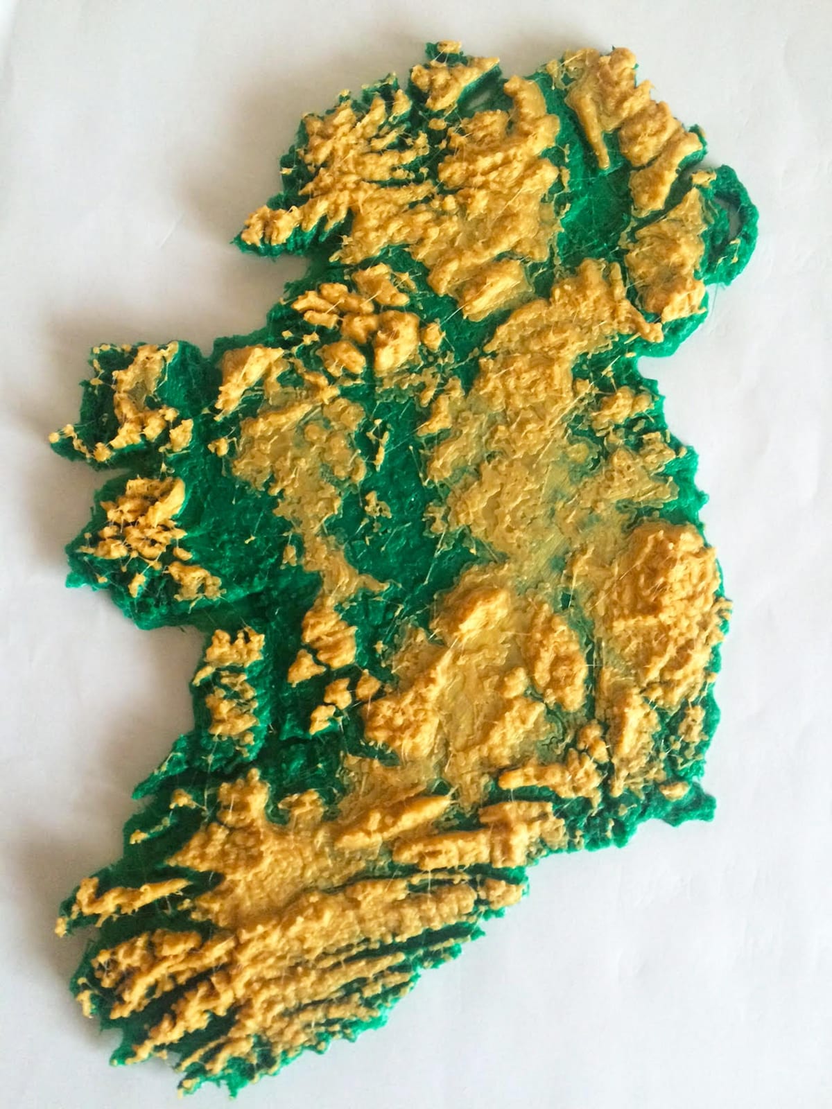 mapa de mapa en 3d de irlanda