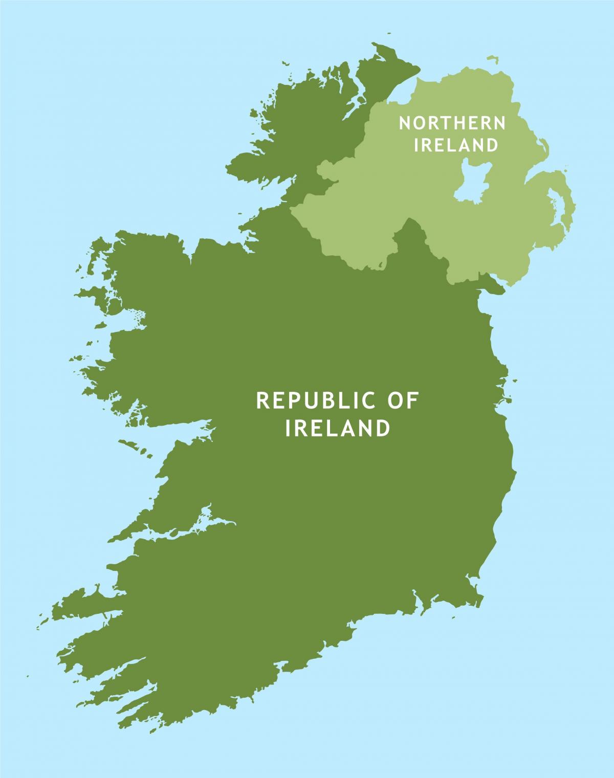 mapa de carreteras de la república de irlanda