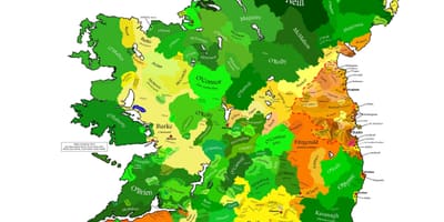 Mapa de clan mapa de irlanda