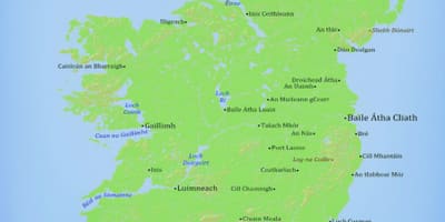 Mapa de la república de irlanda
