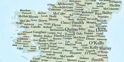 Irlanda nombre del mapa