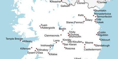 Irlanda mapa turístico