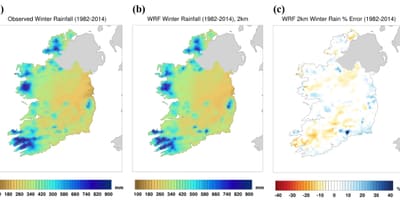 Mapa de irlanda del clima