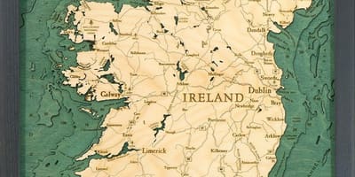 Mapa de irlanda mapa de arte