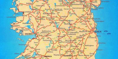 Libre mapa de carreteras de irlanda