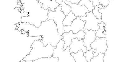 Irlanda esquema del mapa