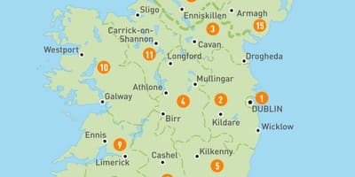Mapa de irlanda regiones 
