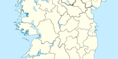 Mapa de las islas de irlanda