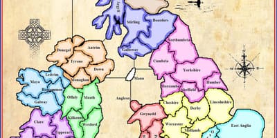 Mapa de mapa de irlanda del juego
