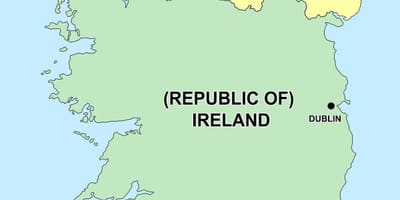  mapa de irlanda del norte y república de irlanda