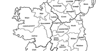 Croquis del mapa de irlanda