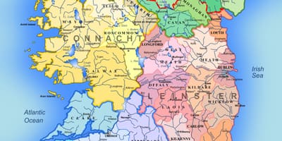 Irlanda mapa de lugares de interés turístico