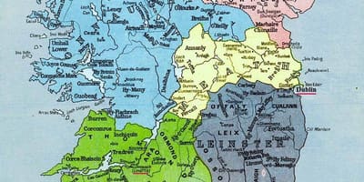 Mapa de megalítico de irlanda 